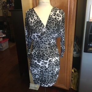 Women’s decorative black and white dress